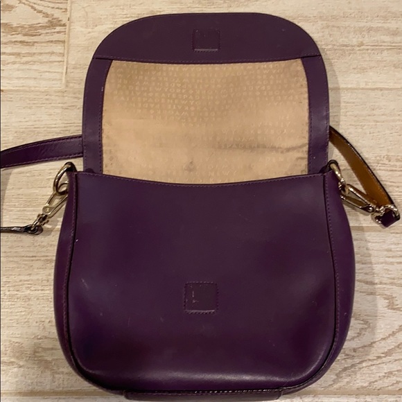 Kate Spade Purple Leather Saddlebag Shoulder Bag - Picture 10 of 14
